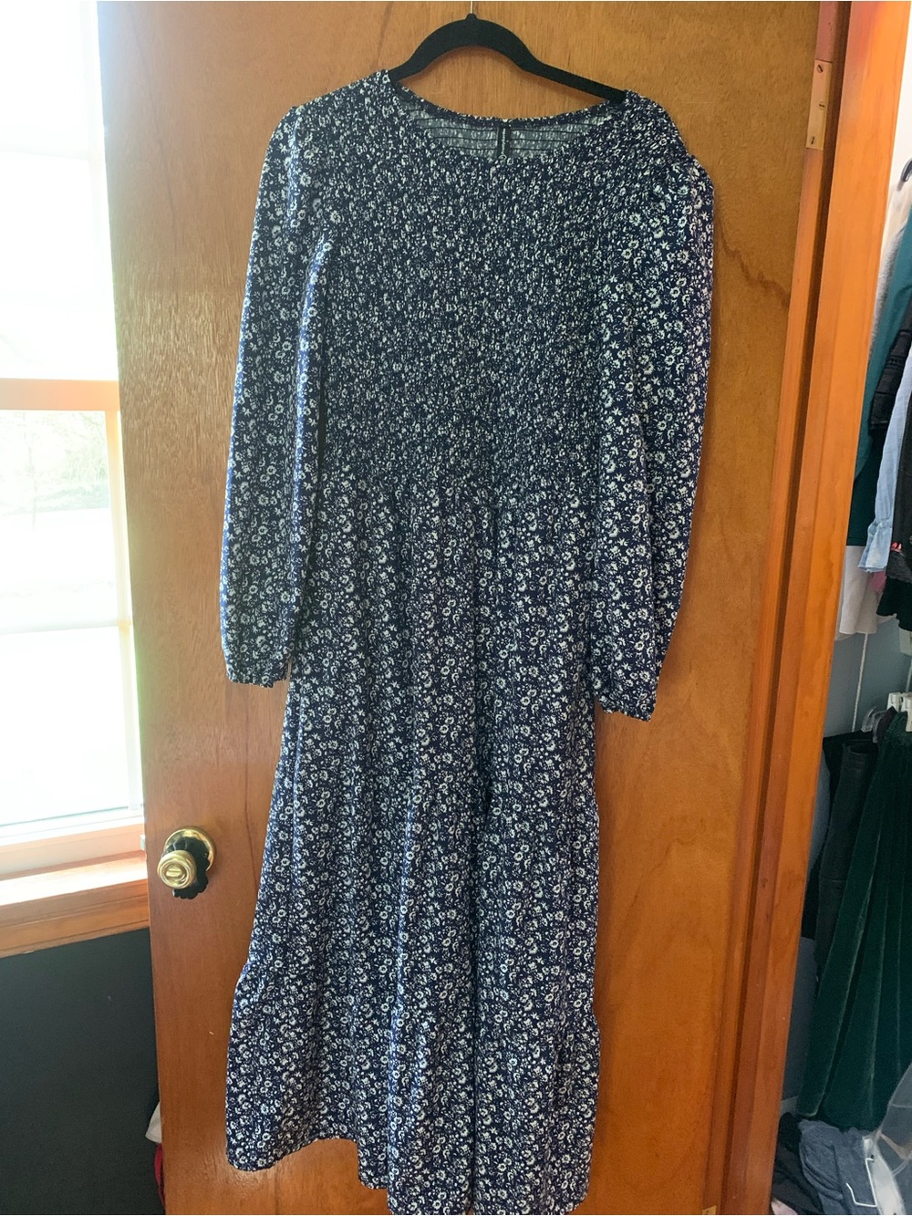 BloomChic Navy Floral Maxi Dress